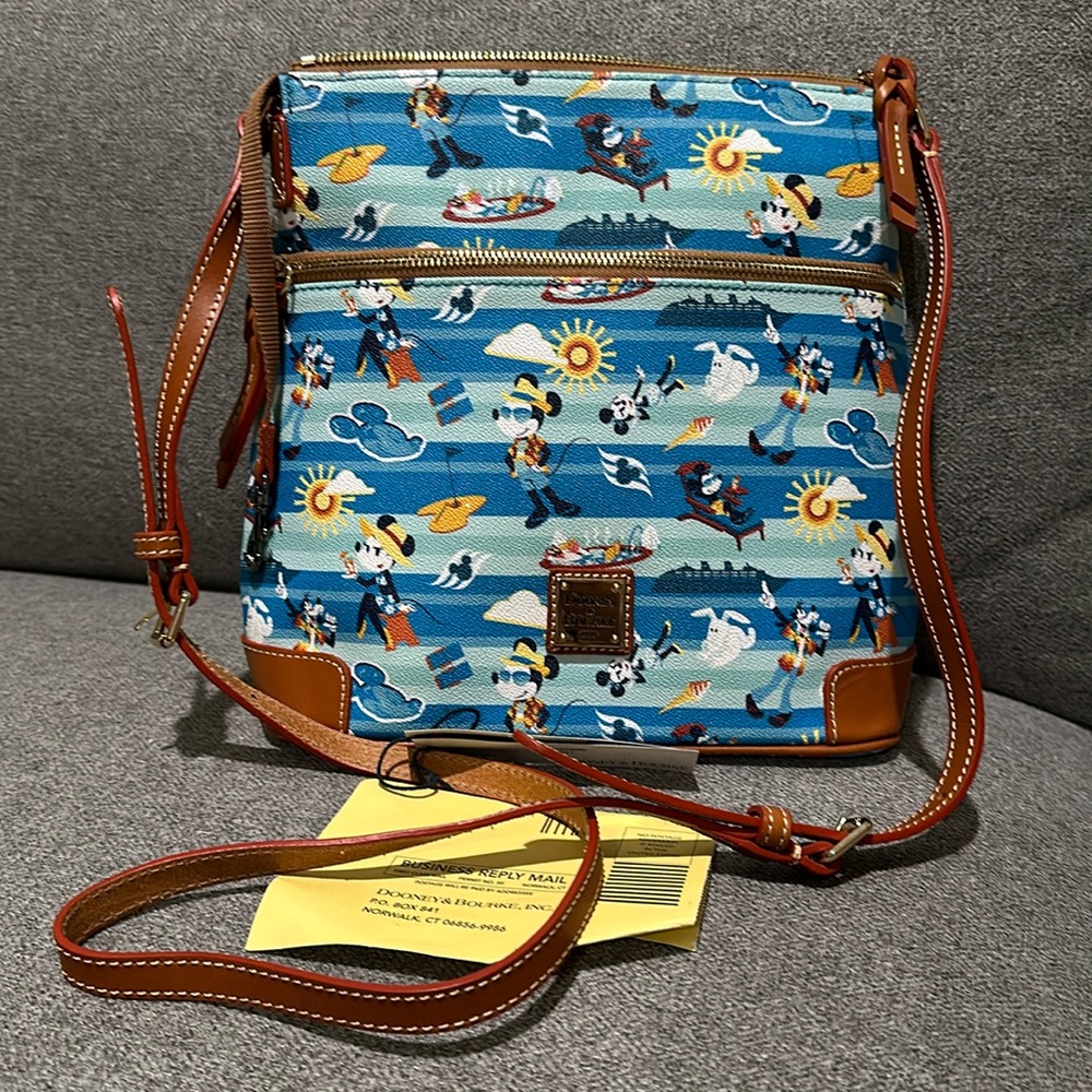 Disney Dooney & and Bourke Disney Cruise Line Crossbody Bag.